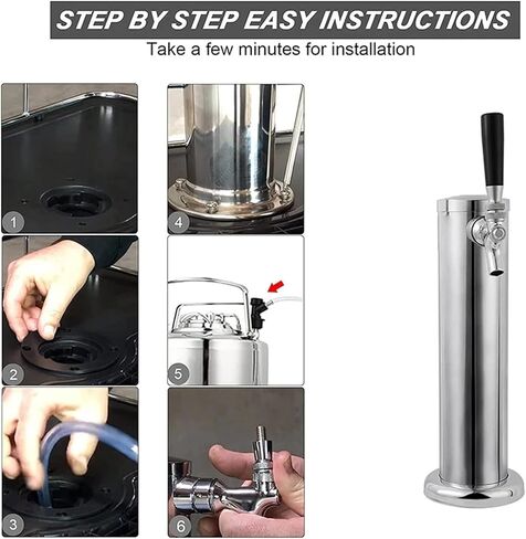 صنبور واحد مطلي بالكروم برج البيرة صنبور واحد/صنبور برج البيرة الفولاذ المقاوم للصدأ مشروع عمود البيرة بار الملحقات موزع الجعة in Kuwait