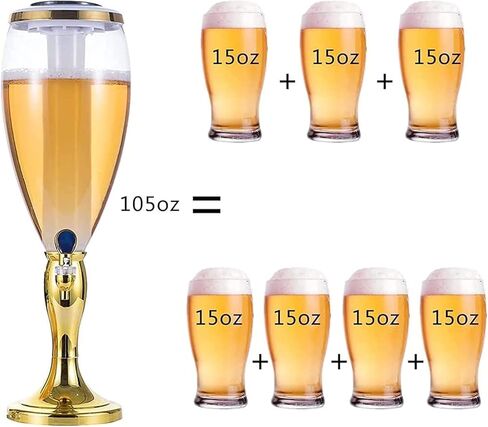Beer Drinks Dispenser Beer Dispenser, Beverage Dispenser with Faucet, 3L Beer Dispenser, Spherical Beverage Dispenser, Bar Beverage Tower Home Bar Cask Ale Dispenser in Saudi Arabia