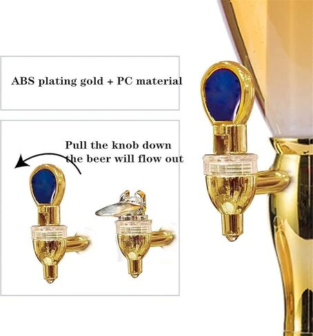 Beer Drinks Dispenser Beer Dispenser, Beverage Dispenser with Faucet, 3L Beer Dispenser, Spherical Beverage Dispenser, Bar Beverage Tower Home Bar Cask Ale Dispenser in Saudi Arabia
