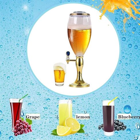Beer Drinks Dispenser Beer Dispenser, Beverage Dispenser with Faucet, 3L Beer Dispenser, Spherical Beverage Dispenser, Bar Beverage Tower Home Bar Cask Ale Dispenser in Saudi Arabia