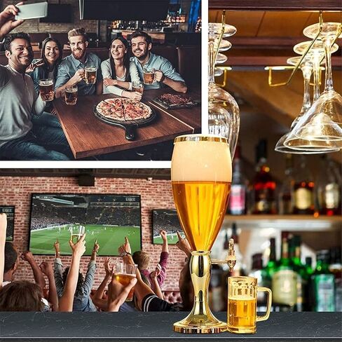 Beer Drinks Dispenser Beer Dispenser, Beverage Dispenser with Faucet, 3L Beer Dispenser, Spherical Beverage Dispenser, Bar Beverage Tower Home Bar Cask Ale Dispenser in Saudi Arabia