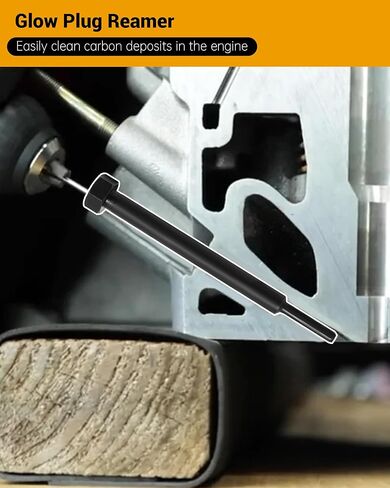 Glow Plug Reaming Tool, Quickly Clean Engine Carbon Deposits, Glow Plug Reamer Compatible with 6.6L 3.0L 2.8L Duramax Engines in Saudi Arabia
