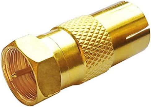 F Male to T V Female RF Connector F Type to T V Coaxial Adapter Screw Type Connector 1Pcs(2pc) in Saudi Arabia