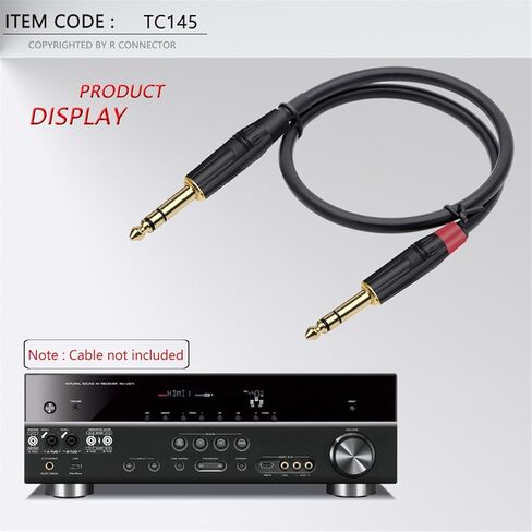 10PCS Stereo 6.35MM Jack 6.3MM Male Plug Soldering Wire Connector 1/4 Inch Stereo Microphone Plug Jack Connector(Black) in Saudi Arabia