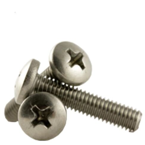 #2-56 x 7/16" Pan Head Machine Screw Phillips Bolt (Pack of 50), 18-8 Stainless Steel 304, Full Thread - Coarse, by Chipmunk Hardware in Saudi Arabia