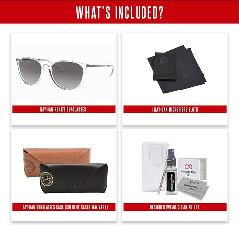 Ray-Ban RB4171 ERIKA Round Sunglasses For Women +BUNDLE with ACCESSORY EYEWEAR KIT in Saudi Arabia