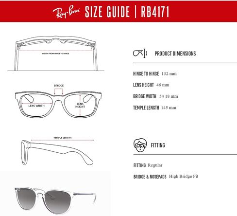 Ray-Ban RB4171 ERIKA Round Sunglasses For Women +BUNDLE with ACCESSORY EYEWEAR KIT in Saudi Arabia