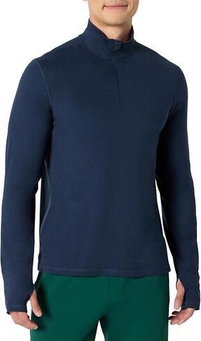 Amazon Essentials Men's Athletic Soft Performance Lightweight Quarter-Zip Hoodie Long Sleeve Workout Top in Saudi Arabia