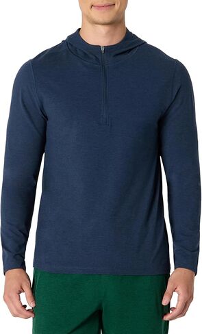 Amazon Essentials Men's Athletic Soft Performance Lightweight Quarter-Zip Hoodie Long Sleeve Workout Top in Saudi Arabia