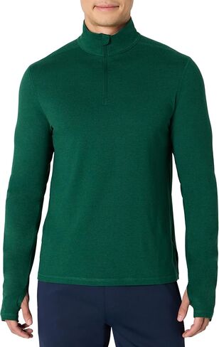 Amazon Essentials Men's Athletic Soft Performance Lightweight Quarter-Zip Hoodie Long Sleeve Workout Top in Saudi Arabia