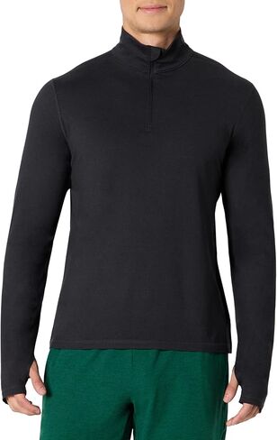 Amazon Essentials Men's Athletic Soft Performance Lightweight Quarter-Zip Hoodie Long Sleeve Workout Top in Saudi Arabia