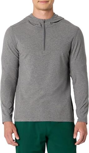 Amazon Essentials Men's Athletic Soft Performance Lightweight Quarter-Zip Hoodie Long Sleeve Workout Top in Saudi Arabia