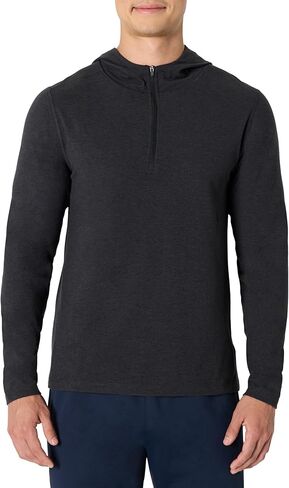 Amazon Essentials Men's Athletic Soft Performance Lightweight Quarter-Zip Hoodie Long Sleeve Workout Top in Saudi Arabia