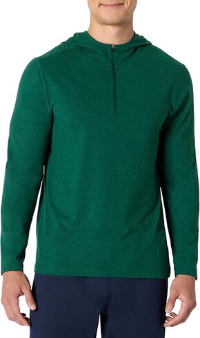 Amazon Essentials Men's Athletic Soft Performance Lightweight Quarter-Zip Hoodie Long Sleeve Workout Top in Saudi Arabia