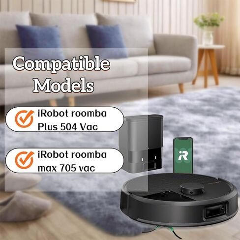استبدال مرشح HEPA متوافق مع IROBOT ROOMBA MAX 705 VAC/PLUS 504 VAC ROBOT VARINER PARTS FARTER ، مرشحات عالية الكفاءة 6 حزمة in Kuwait