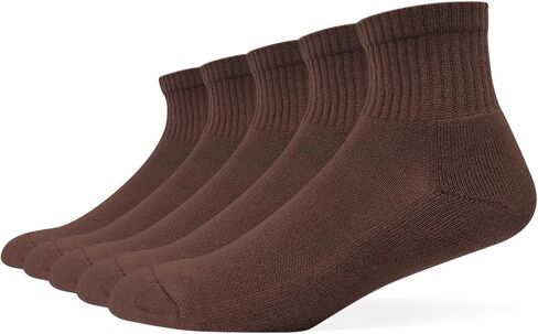 Women & Men's Premium Mini Crew Ankle Socks Cotton Cushioned Moisture Wicking Athletic Casual Wear, 5 Pairs in Saudi Arabia