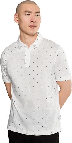Armani Exchange Mens All Over Logo Polo in Saudi Arabia