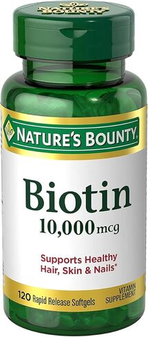 Nature's Bounty Biotin 10000 mcg, Supports Healthy Hair, Skin and Nails- Rapid Release Softgels- 120 Ct., in Saudi Arabia
