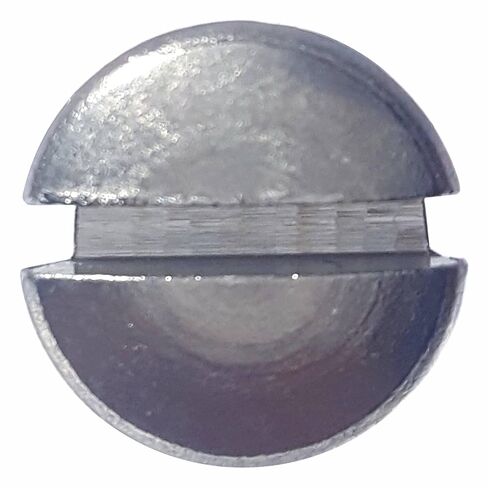 10-24 x 1/2" Oval Head Machine Screws, Slotted Drive, Stainless Steel 18-8, Full Thread, Bright Finish, Machine Thread, Quantity 100 by Fastenere in Saudi Arabia