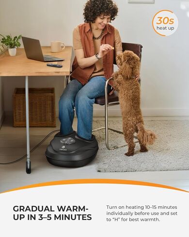 CooCoCo HSA Store Eligible Foot Massager with Heat, Plantar Fasciitis Feet Massager with Remote, Deep Kneading & Compression, FSA Foot Warmer for Home Office, Neuropathy Pain Relief for Feet in Saudi Arabia