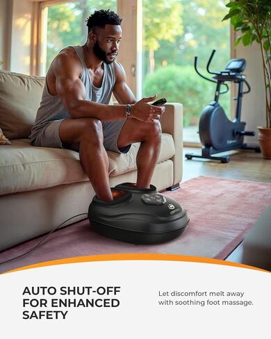 CooCoCo HSA Store Eligible Foot Massager with Heat, Plantar Fasciitis Feet Massager with Remote, Deep Kneading & Compression, FSA Foot Warmer for Home Office, Neuropathy Pain Relief for Feet in Saudi Arabia