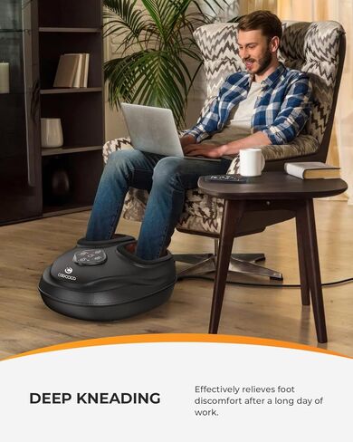 CooCoCo HSA Store Eligible Foot Massager with Heat, Plantar Fasciitis Feet Massager with Remote, Deep Kneading & Compression, FSA Foot Warmer for Home Office, Neuropathy Pain Relief for Feet in Saudi Arabia