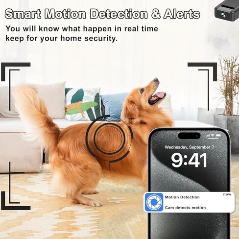 4K WiFi WiFi Camera Camera Mini Home Camera Outdoor Camera ، Smart Home Camera Small Nanny Cam House Office Cameras تطبيق الهاتف المحمول عن بُعد ، 150 CAM CAMS LIGLE LIGH in Kuwait