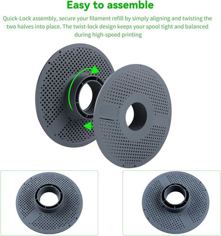 FYSETC Reusable Filament Spool for Bambulab AMS: Replacement Detachable Reel Holder for Lab Consumables H2D H2S P1P P1S P2S A1 Mini X1C X1E Multi-Color Lite System in Saudi Arabia