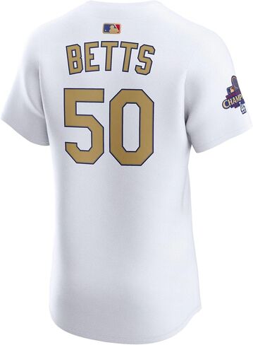 Outerstuff Mookie Betts Los Angeles Dodgers #5 MLB للأطفال الشباب الأولاد 4-20 أبيض 2025 Gold Collection Player Jersey in Saudi Arabia