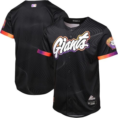 MLB San Francisco Giants Kids Youth Boys 4-20 Black City Blank Jersey in Saudi Arabia