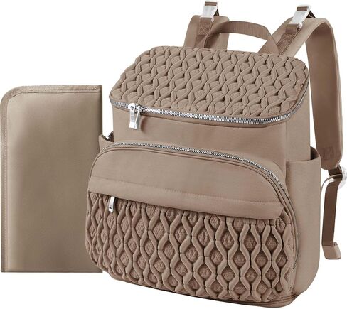 Baby Diaper Bag, Multi-Function Baby Bag for Mom Dad, Diaper Backpack with Changing Pad Stylish Pañaleras para Bebe Stroller Straps, Newborn Baby Essentials Must Haves for Women Grey Green in Saudi Arabia