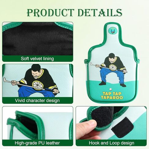 غطاء مضرب الجولف المضحك، أغطية رأس مضرب شفرة المطرقة، أغطية جلدية لنادي الجولف مع مغناطيس لسكوتي كاميرون تايلورميد كالاواي تيتليست أوديسي، إكسسوارات هدايا للرجال والنساء لاعبي الغولف in Kuwait