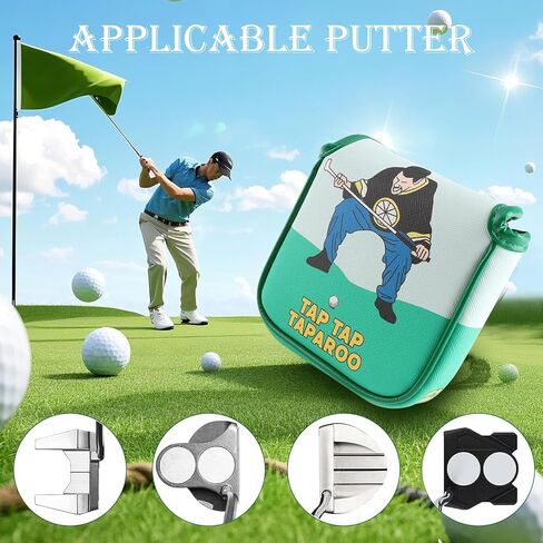 غطاء مضرب الجولف المضحك، أغطية رأس مضرب شفرة المطرقة، أغطية جلدية لنادي الجولف مع مغناطيس لسكوتي كاميرون تايلورميد كالاواي تيتليست أوديسي، إكسسوارات هدايا للرجال والنساء لاعبي الغولف in Kuwait