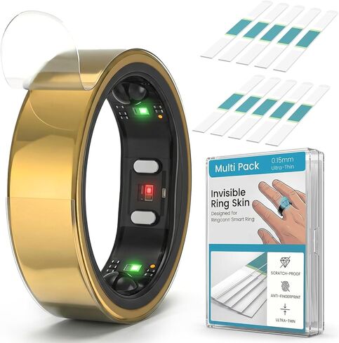 10 عبوات من الواقي الشفاف المتوافق مع الحلقة الذكية RingConn Gen 2، غلاف كامل غير مرئي رفيع للغاية، غلاف شفاف مقاوم للخدش لـ RingConn Gen 2 Air (M(10/11/12)) in Kuwait