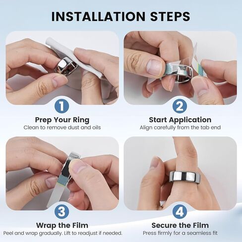 10 Pack Transparent Protector Compatible with RingConn Gen 2 Smart Ring in Kuwait
