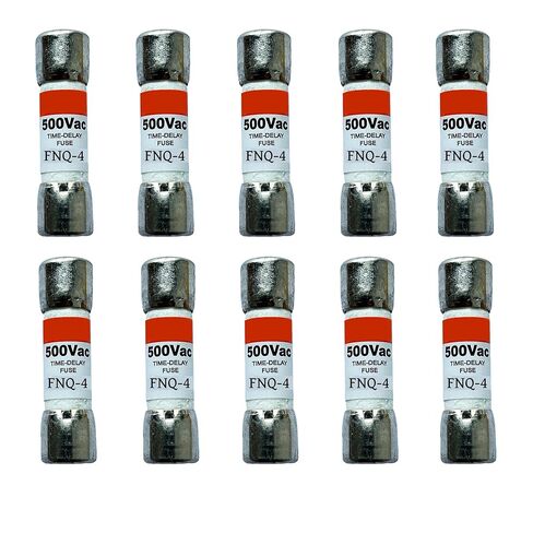 10 عبوات جديدة FNQ-4 FNQ-4A FNQ 4A 500Vac صمامات تأخير الوقت، FNQ-4A صمامات خرطوشة رفض الفئة CC الحالية in Kuwait