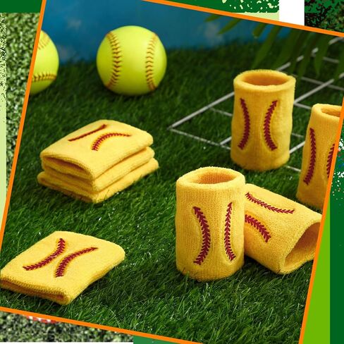 24 Pcs Sports Wristbands Wrist Sweatbands Moisture Wicking Athletic Wristband Terry Cloth Absorbing Band for Sweat Men Women Baseball Running Gym Workout in Saudi Arabia