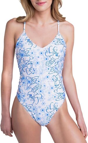 Disney Minnie Mouse Womens One Piece Bathing Suit UPF 50+ Adult Sizes (X-Small - X-Large) in Saudi Arabia