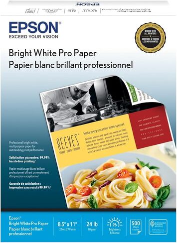 Epson Bright White Pro Paper - S041586-4, 8.5" x 11" (500 sheets) in Saudi Arabia