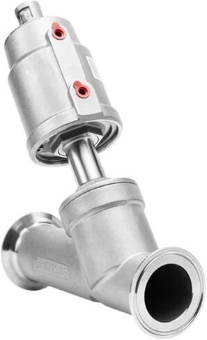 304 Stainless Steel Pneumatic Quick Install Angle Seat Valve Y-type Chuck-type Clamp Quick-connect Valve High Temperature steam(1",A Type,Single acting) in Saudi Arabia
