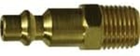 MIDLAND INDUSTRIES 28546B قابس ذكر للتبادل الصناعي، جسم 1/4 بوصة، ذكر 1/4 بوصة NPT، نحاس in Saudi Arabia