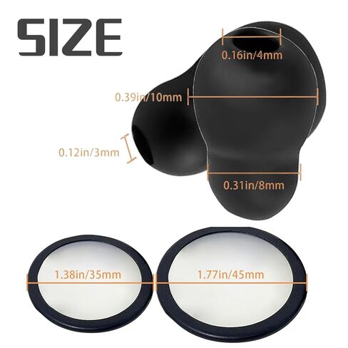 Stethoscope Spare Parts Kit – Includes Eartips, Adult & Pediatric Diaphragms, Non-Chill Bell Sleeve, 4Pcs Super Soft Earbud Eartips Earpieces Replacement for Littmann Stethoscope Silicone Black. in Saudi Arabia
