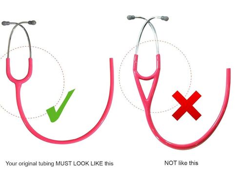 (سماعة الطبيب بكلتا الأذنين) أنبوب بديل من ريلاينس ميديكال يناسب سماعة الطبيب Littmann® Classic III - TUBING (وردي فاتح) in Kuwait