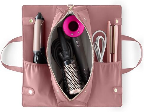 KUSSHI Hair Tools Bag - Oprah’s Favorite Things Winner - Neoprene Hair Tools Travel Bag & Hair Accessories Organizer Case (Black) in Saudi Arabia