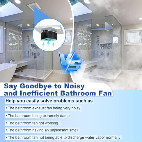 مجموعة استبدال محرك المروحة S97015157 متوافقة مع Broan Nutone 674، 674-A، 676، 676-D/2676F-A، 680، 680FL، لـ Broan NT100C، 110RDF، 672SP، DX110 استبدال مروحة عادم الحمام 110 CFM in Kuwait