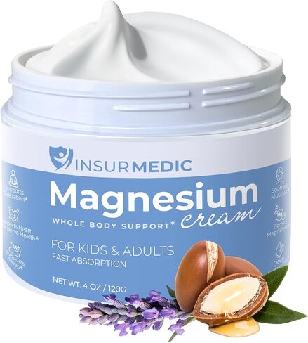 كريم المغنيسيوم للاعتلال العصبي - تشنجات العضلات العصبية وآلام الجسم ودعم وقت النوم - غسول موضعي ليلي مع اللافندر - الأطفال البالغون يسترخيون بتدليك مهدئ للأقدام والساق والظهر in Kuwait