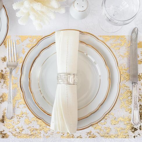 4 Pieces Gold Table Runner, 11"x108" Sequin Glitter Foil Metallic Thin Mesh Table Runner Roll Table Decorations for Wedding, Birthday, Christmas in Kuwait