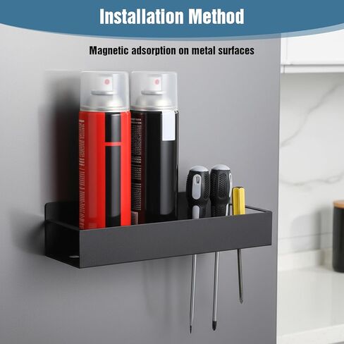 MAQUITA 4 Pcs Magnetic Spray Can Holder, Magnet Toolbox Holder, Wall Mounted Spray Bottle Rack, Mechanic Paint Can Organizer, Tool Box Storage Rack for Garage Home Workspace in Saudi Arabia