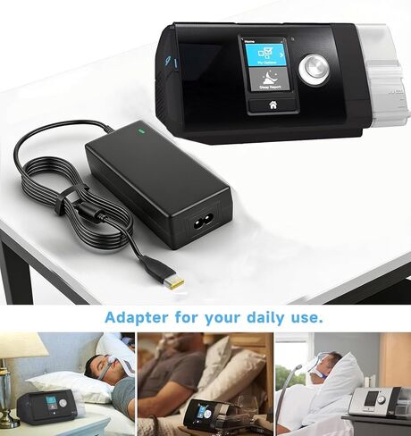 شاحن إمداد الطاقة 24 فولت 65 وات لشاحن ResMed AirSense 11 AutoSet Elite CPAP Air11، 39205 E1399 390010 R390-7230 سلك طاقة بديل لشاحن ResMed airsense 11 in Kuwait