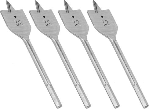 مجموعة لقمة مثقاب بأسمائها الحقيقية بفتحة 32 مم / 1.3 بوصة لقمة مسطحة مجداف من الفولاذ عالي الكربون لقمة ثقب خشبية مسطحة صغيرة الحجم وأداء جيد in Kuwait